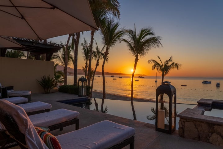 Sunset from a terrace at Hacienda Beach Club, Cabo San Lucas