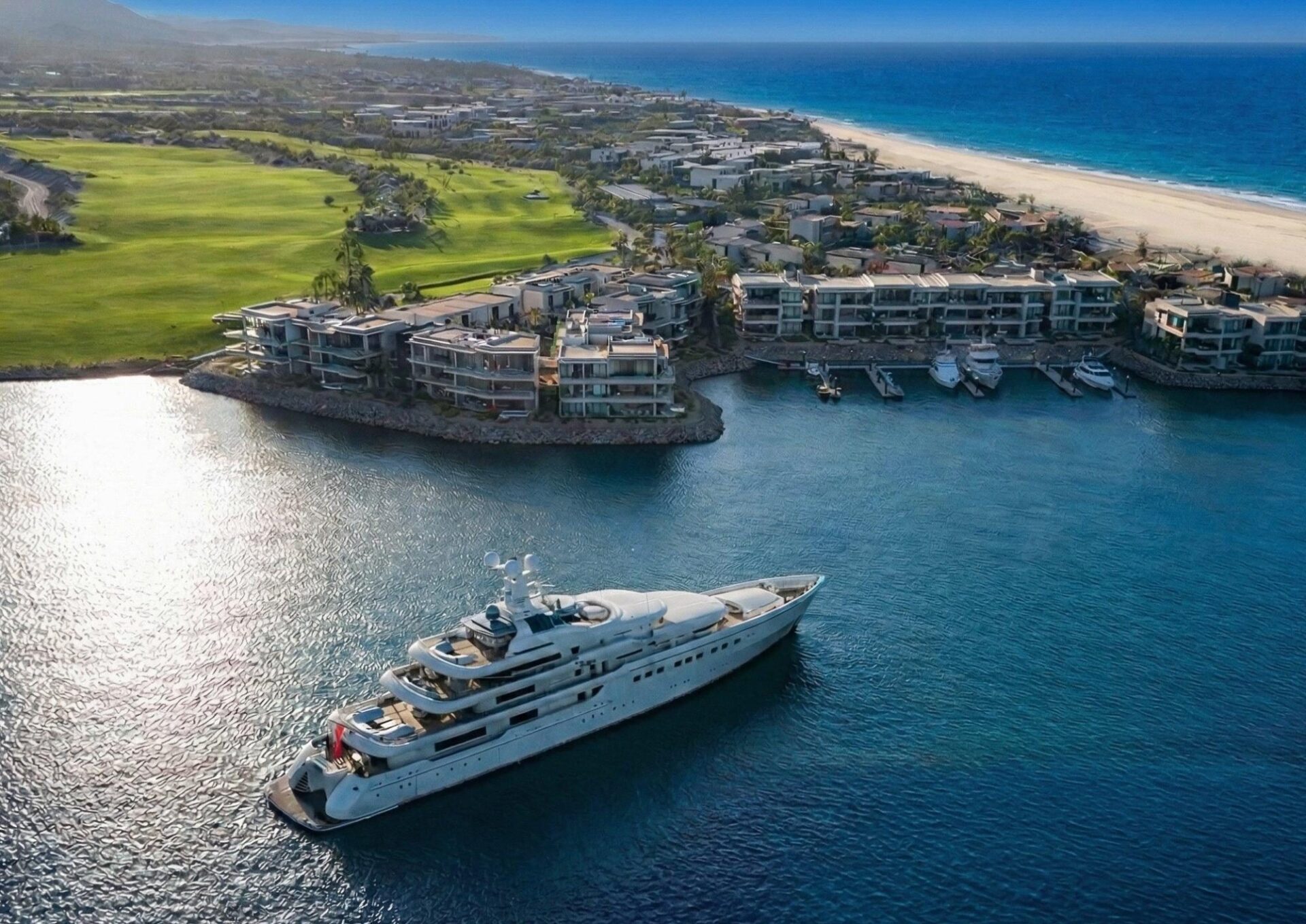 Marina and beach club on the East Cape